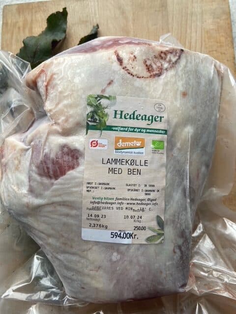 Biodynamisk Lammekølle med ben - Ca. 2500G - Hedeagergaard