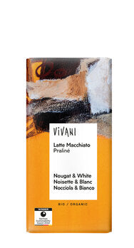 Økologisk Chokolade Latte Macchiato Praliné - 100G - Vivani