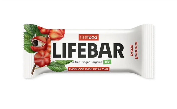 Økologisk Brazilnut Guarana RAW Bar - 40G - LifeFood