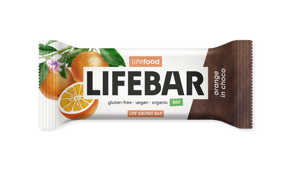 Økologisk InChoco Orange RAW Bar - 40G - LifeFood