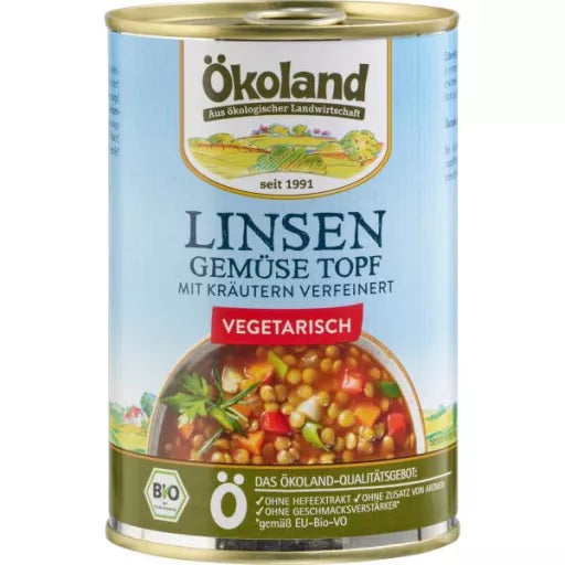 Økologisk Vegetarisk Linsegryde - 400G - Ökoland
