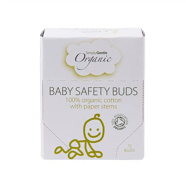 Økologiske Baby Vatpinde - 72 Stk - Simply Gentle