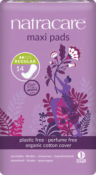 Hygiejnebind - Maxi Bind Normal - Uden Vinger - 14 Stk - NatraCare