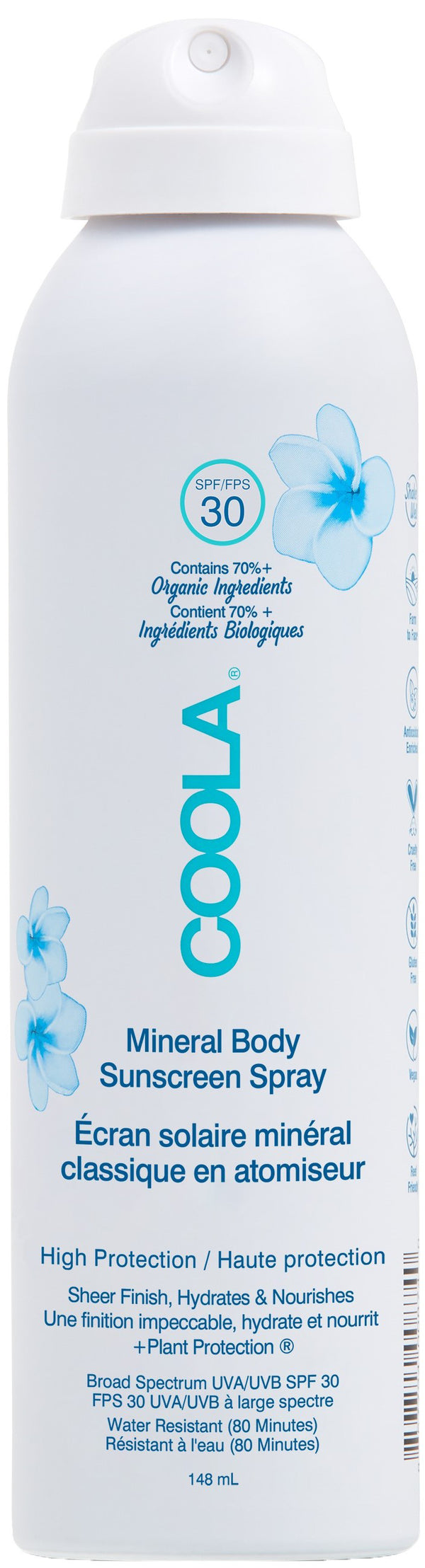 Mineral Body Spray Fragrance Free SPF 30 - 148ML - COOLA