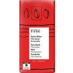 Økologisk Mørk Chokolade med Marcipan & Amaretto - 100G - Vivani