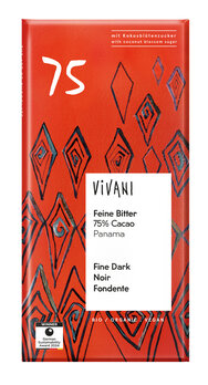 Økologisk Mørk Panama Chokolade 75% - 80G - Vivani