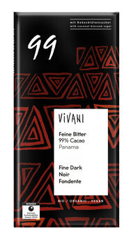 Økologisk Mørk Panama Chokolade 99% - 80G - Vivani