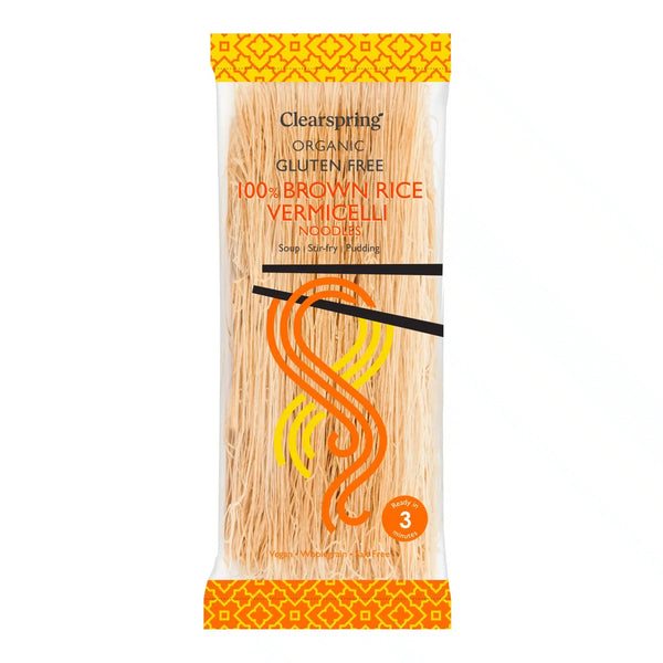Økologkske Brune Ris Vermicelli - 180G - Clearspring