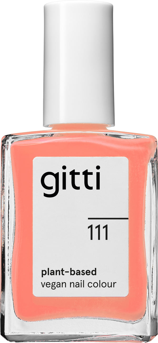 Plantebaseret Neglelak - Peach Power 111 - 15ML - Gitti Conscious Beauty