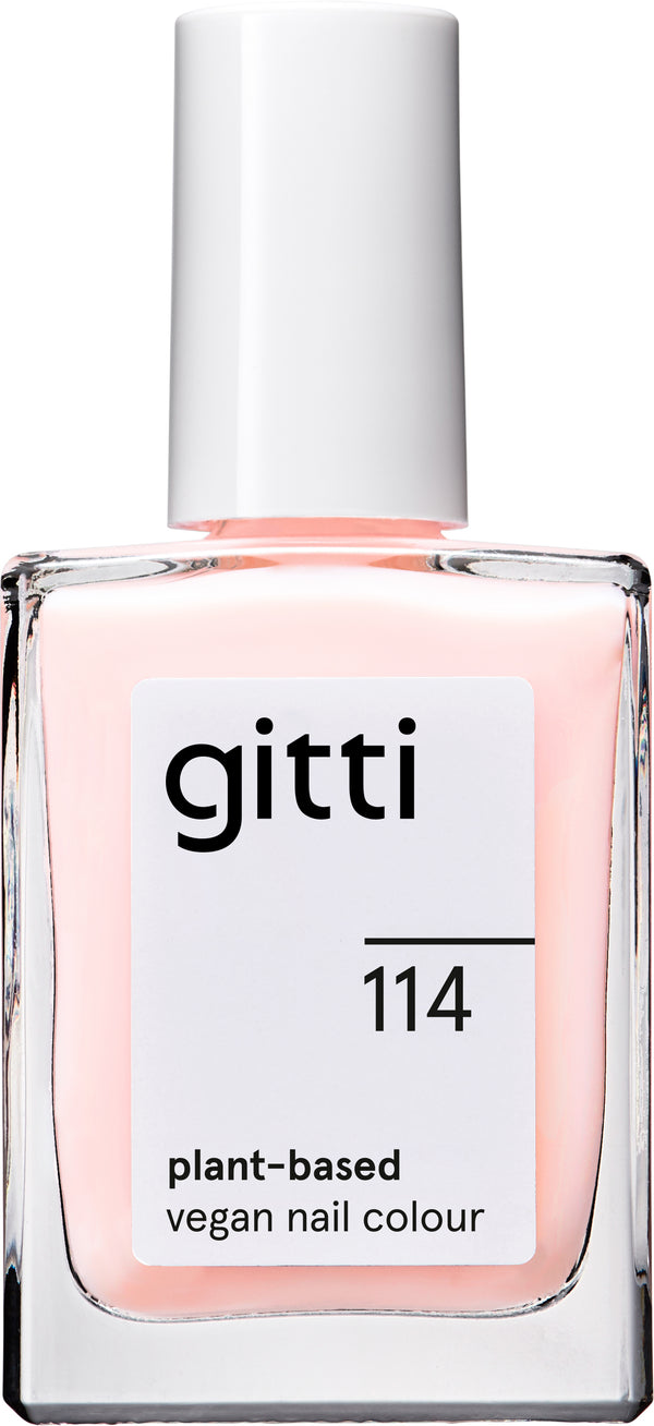 Plantebaseret Neglelak - Pink Sheen 114 - 15ML - Gitti Conscious Beauty