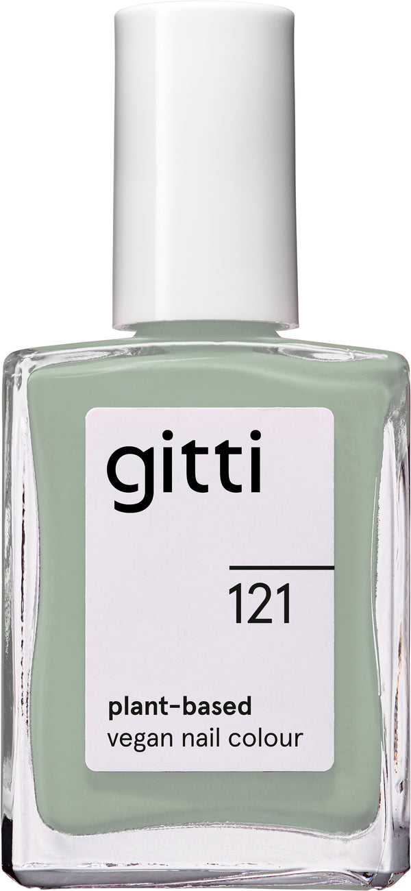 Plantebaseret Neglelak - Sage Green 121 - 15ML - Gitti Conscious Beauty