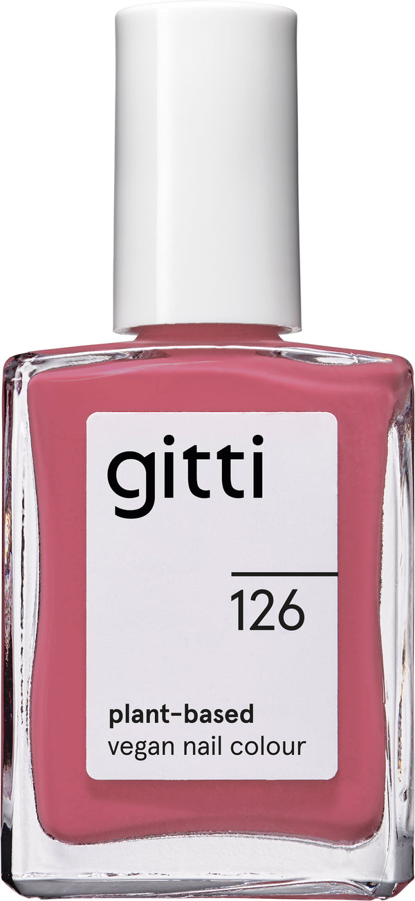 Plantebaseret Neglelak - Pastel Red 126 - 15ML - Gitti Conscious Beauty