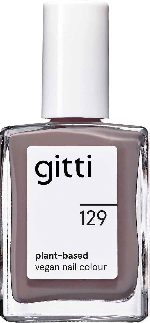 Plantebaseret Neglelak - Purple Grey 129 - 15ML - Gitti Conscious Beauty