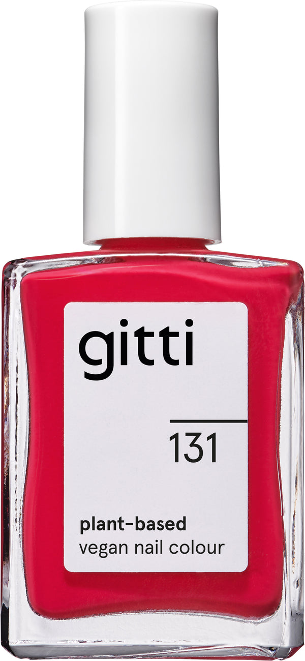 Plantebaseret Neglelak - Bright Red 131 - 15ML - Gitti Conscious Beauty