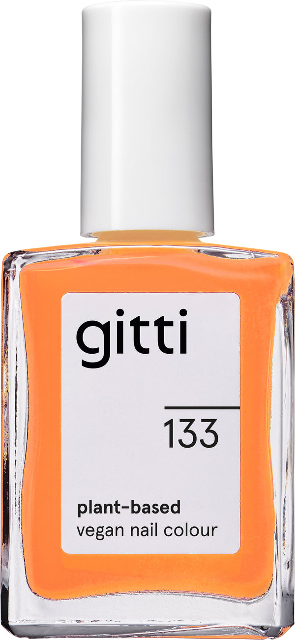 Plantebaseret Neglelak - Orange 133 - 15ML - Gitti Conscious Beauty