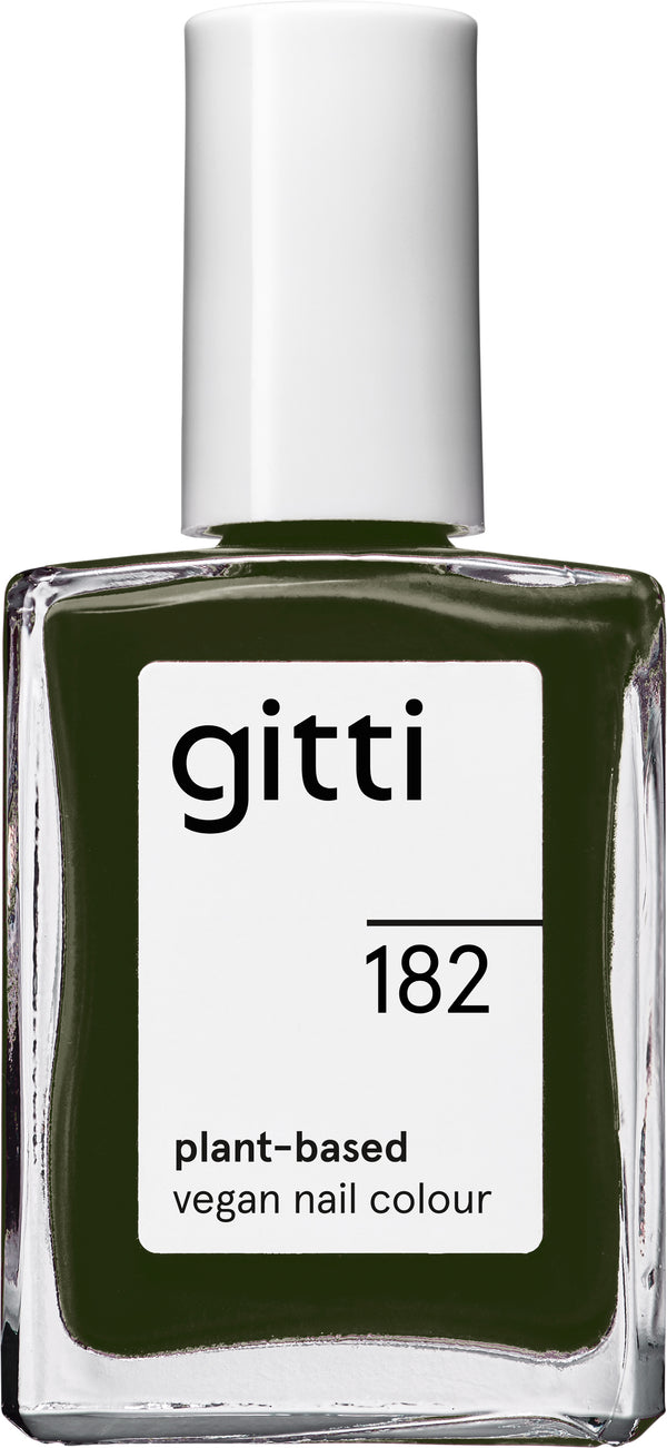 Plantebaseret Neglelak - Moss Green 182 - 15ML - Gitti Conscious Beauty
