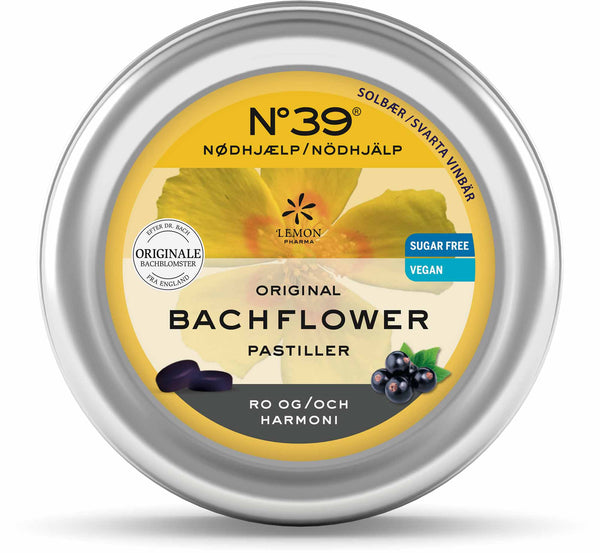 Sukkerfri Pastiller No.39® Nødhjælp - 50G - Bachflower