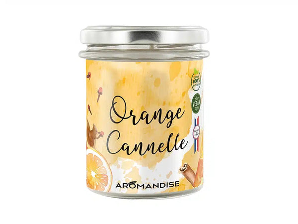 Soja Duftlys Orange & Cinnamon - 1 Stk - Aromandise