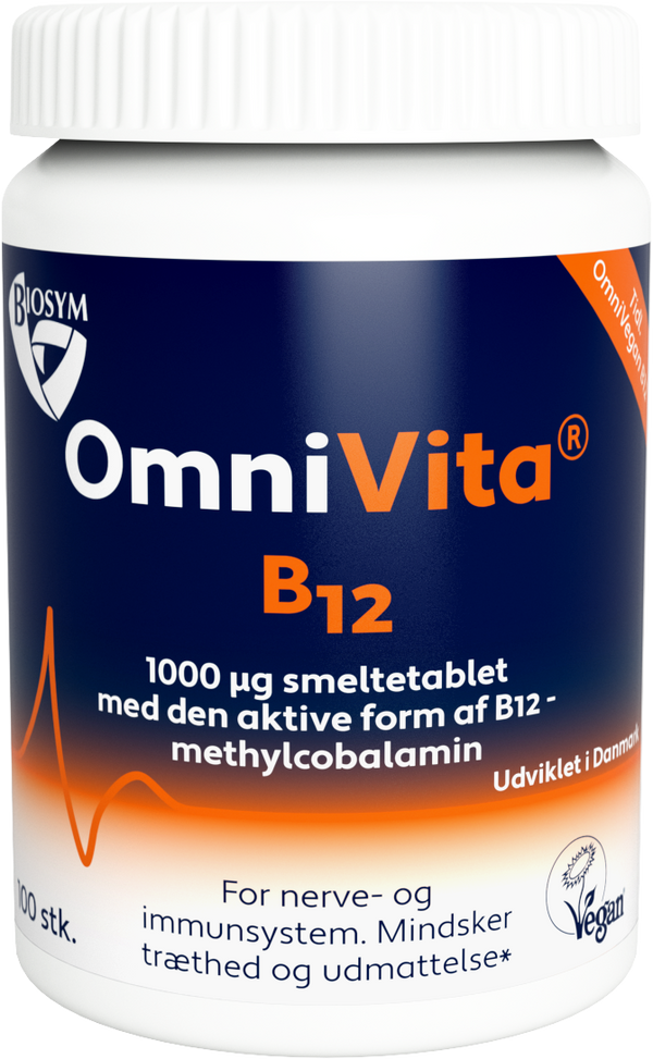 OmniVita B12 - 100 Smeltetabletter - Biosym