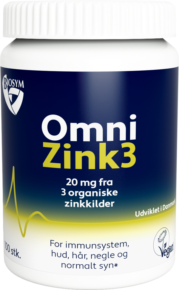 OmniZink3 - 100 Tabletter - Biosym