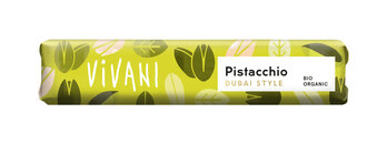 Økologisk Chokoladebar Pistacchio - 40G - VIVANI