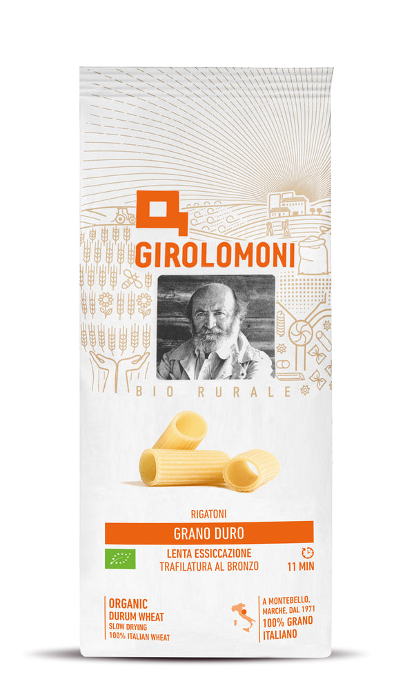 Økologisk Rigatoni Durum Hvede Pasta - 500G - Girolomoni