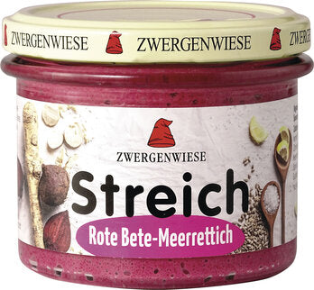 Økologisk Vegansk Smørrepålæg - Rødbede & Peberrod - 180G - Zwergenwiese Streich