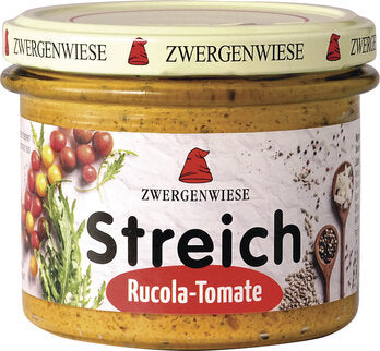 Økologisk Vegansk Smørrepålæg - Rucola & Tomat - 180G - Zwergenwiese Streich