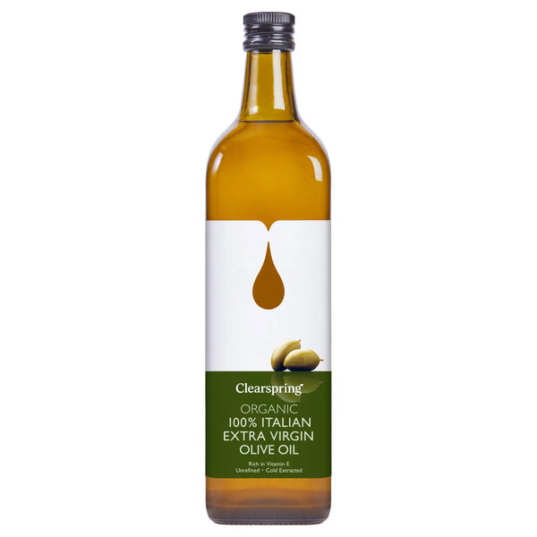 Økologisk Italiensk Extra Jomfru Olivenolie - 1L - Clearspring