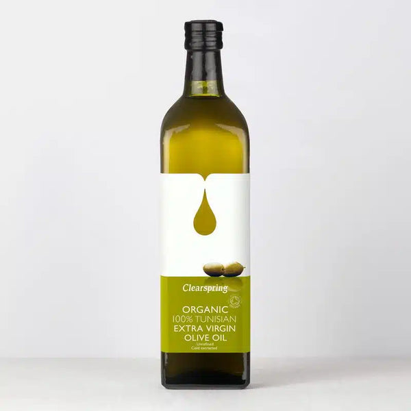 Økologisk Tunesisk Extra Jomfru Olivenolie - 1L - Clearspring
