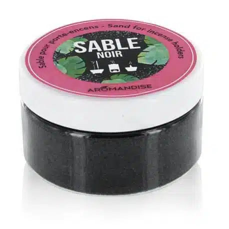 Sand til Røgelsesholder Sort - 1 Stk - Aromandise