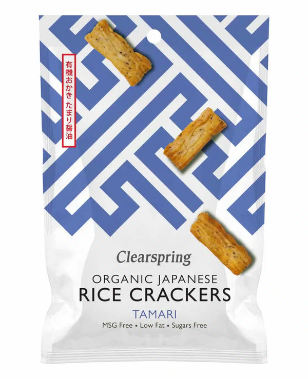 Økologisk Ris Crackers Tamari - 50G - Clearspring
