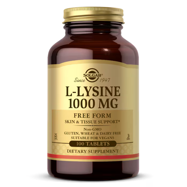 L-Lysine 1000mg - 100 Tabletter - Solgar