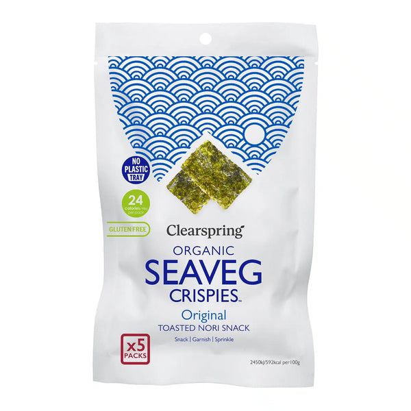 Økologiske SeaVeg Crispies Original Multipack - 5x4G - Clearspring