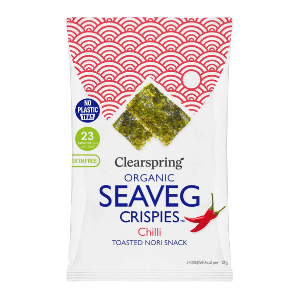 Økologiske SeaVeg Crispies Chili - 4G - Clearspring