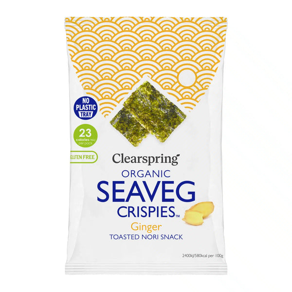 Økologiske SeaVeg Crispies Ingefær - 4G - Clearspring