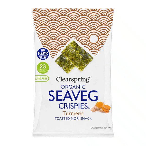 Økologiske SeaVeg Crispies Gurkemeje - 4G - Clearspring