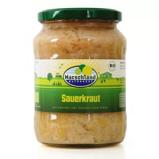 Økologisk Surkål Sauerkraut - 680G - Marschland Naturkost