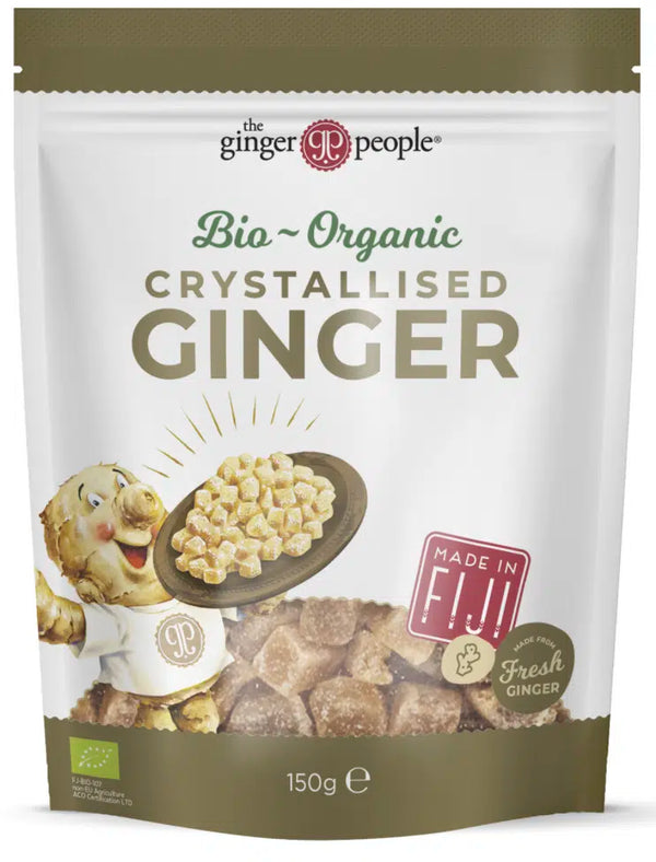 Økologisk Kandiseret Ingefær - 150G - Ginger People