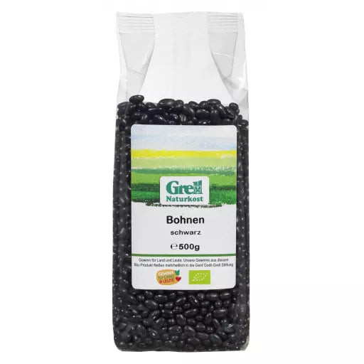 Økologiske Sorte Bønner - 500G - Grell Naturkost