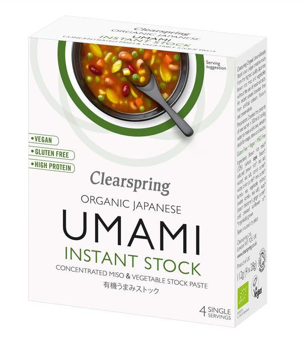 Økologisk Instant Umami Bouillon - 4x28G - Clearspring