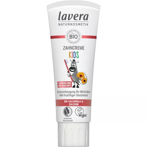 Tandpasta - Kids Calendula uden flour - 75ML - Lavera Naturkosmetik