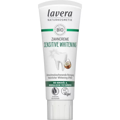 Tandpasta - Sensitive Whitening - 75ML - Lavera Naturkosmetik