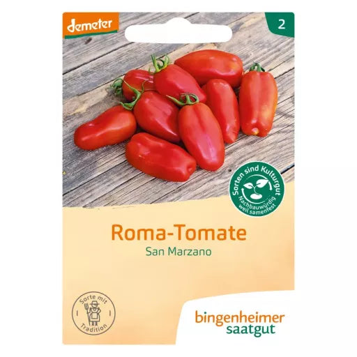 Biodynamiske Tomater 'San Marzano'  - Bingenheimer Saatgut