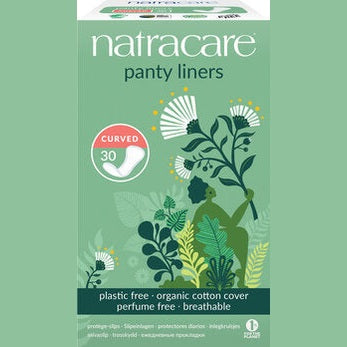 Trusseindlæg - Panty Liners Buede - 30 Stk - NatraCare