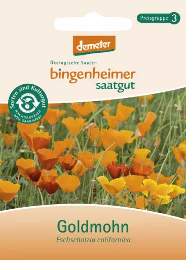 Biodynamiske Orange Valmuer  - Bingenheimer Saatgut