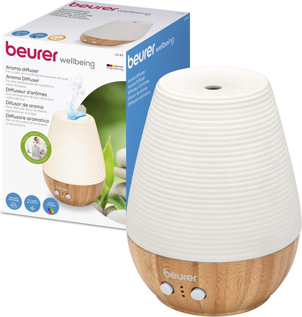 Beurer LA 40 Aroma Diffuser - 180 ml. - Porcelæn/Bambus