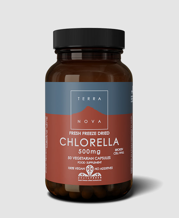 Chlorella 500 mg - 50 Kapsler - TerraNova