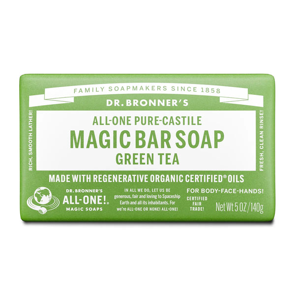 Green Tea Bar Soap - 140G - Dr. Bronner's