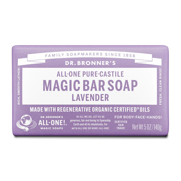 Lavender Bar Soap - 140G - Dr. Bronner's